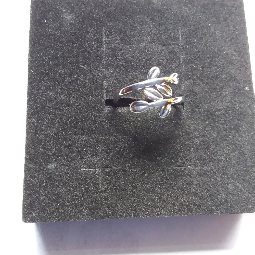 Sterling Silver Leaf Toe Ring